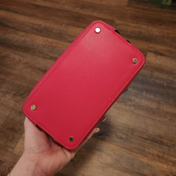 New Kate Spade Darcy Small Bucket bag Refined Grain Leather Bikini Pink - Picture 9 of 11